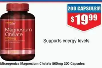 Chemist Warehouse Microgenics Magnesium Chelate offer