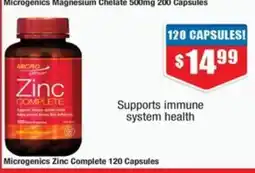 Chemist Warehouse Microgenics Zinc Complete offer