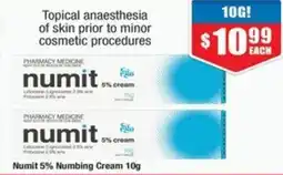 Chemist Warehouse Numit Numbing Cream offer