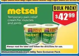 Chemist Warehouse Metsal Heat Rub Cream offer