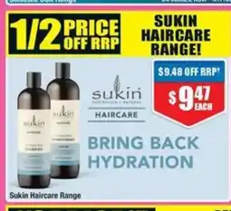 Chemist Warehouse Sukin Haircare Range offer