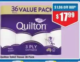 Chemist Warehouse Quilton Toilet Tissue 36 Pack offer