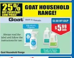 Chemist Warehouse Goat Household Range offer