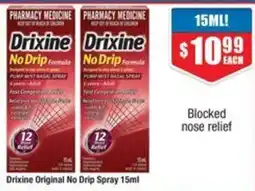Chemist Warehouse Drixine Original No Drip Spray offer