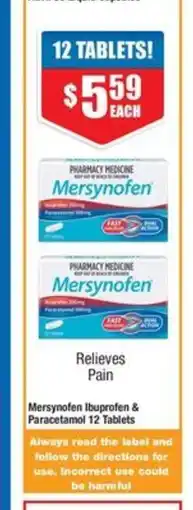 Mersynofen Ibuprofen & Paracetamol