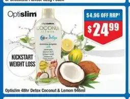 Chemist Warehouse Optislim 48hr Detox Coconut & Lemon offer