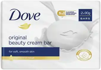 IGA Dove Beauty Bar 2x90g Selected Varieties offer