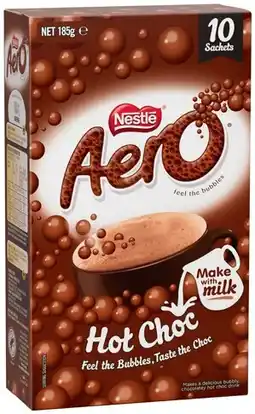 IGA Nestlé Aero Hot Choc Sachets 10 Pack offer