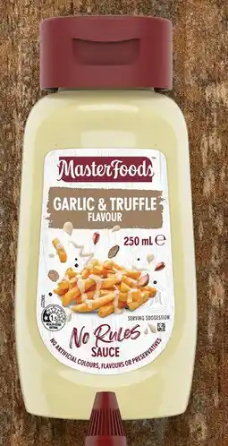 IGA MasterFoods No Rules Sauce 250mL Selected Varieties offer