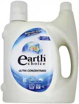 IGA Earth Choice Ultra Concentrate Laundry Liquid 4 Litre offer