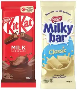 IGA Nestlé Chocolate Block 118‑180g Selected Varieties offer