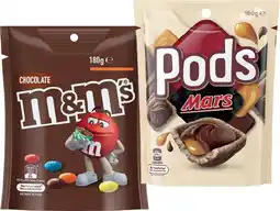 IGA M&M’s 120-180g, Pods 160g, Maltesers 120-140g or Skittles 120-200g Share Pack Selected Varieties offer