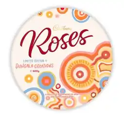 Coles Cadbury Roses Tin 600g offer