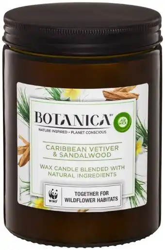 Coles Botanica by Airwick Scented Candle 500g offer