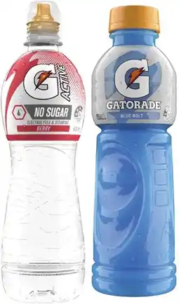 Coles Gatorade Sports Drink or G Active Water 600mL offer