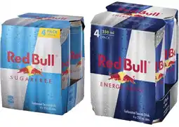 Coles Red Bull Energy Drink 4x250mL offer
