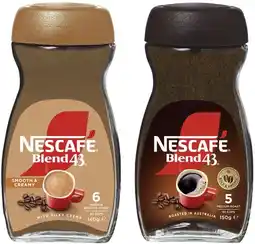 Coles Nescafé Blend 43 140g-150g offer