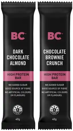 Coles BC Snacks High Protein Bar 40g offer