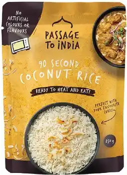 Coles Passage To India Microwave Rice 250g offer