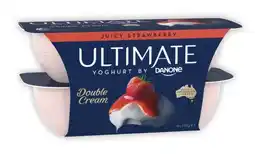 Coles Danone Ultimate Yoghurt 4x115g offer