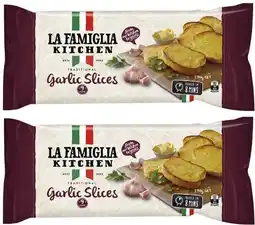 Coles La Famiglia Garlic Bread Slices 270g offer