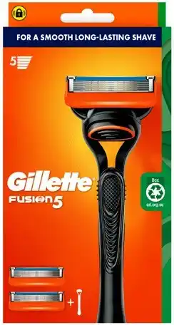 Coles Gillette Fusion 5 Razor Kit with 2 Refill Blades 1 Pack offer