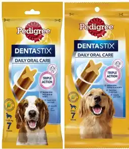 Coles Pedigree Dentastix 7 Pack offer