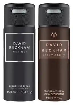 Coles David Beckham Deodorant or Body Spray 150mL offer