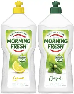 Coles Morning Fresh Dishwashing Liquid 900mL offer
