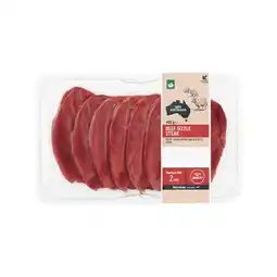 Woolworths Australian Beef Sizzle Schnitzel 400g offer