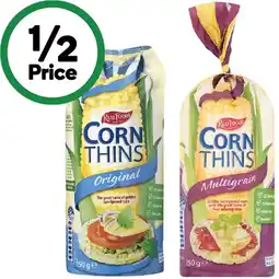 Woolworths Real Foods Corn Thins 150g offer