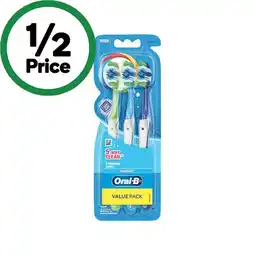 Woolworths Oral-B 5 Way Clean Toothbrush Pk 3 offer
