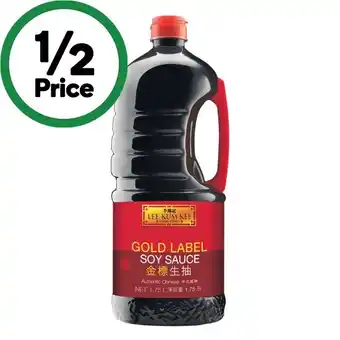 Woolworths Lee Kum Kee Gold Label Soy Sauce 1.75 Litre offer