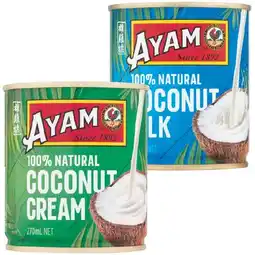 Woolworths Ayam Coconut Milk or Cream 270ml offer