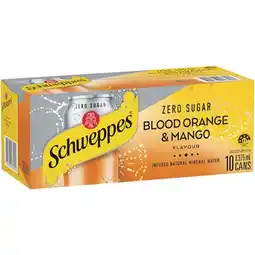 Woolworths Schweppes Infused Mineral Water 10 x 375ml offer