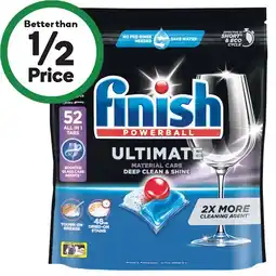 Woolworths Finish Ultimate Material Care Dishwasher Tablets Pk 52 offer