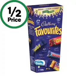 Woolworths Cadbury Favourites 520g offer