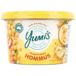 Woolworths Yumi's Traditional Hommus 500g – From the Fridge offer