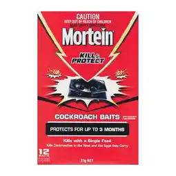 Mortein Kill & Protect Cockroach Baits Pk 12