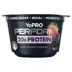 Woolworths YoPRO Perform High Protein Yoghurt 175g – From the Fridge offer