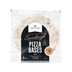 Woolworths Toscano Sourdough Pizza Base 420g Pk 2 offer