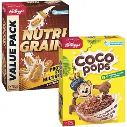Woolworths Kellogg's Nutri-Grain 765g or Coco Pops 650g offer