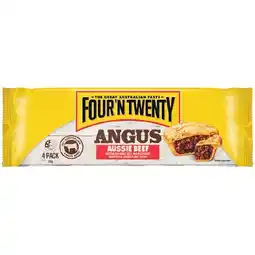 Woolworths Four'N Twenty Angus Beef or Red Rooster Chicken Pies 700g Pk 4 offer