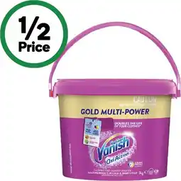 Woolworths Vanish Gold Stain Remover Powder 3 kg offer