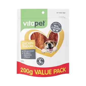 Woolworths Vitapet Jerhigh Tenders Dog Treats 200g offer