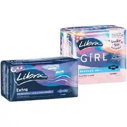Woolworths Libra Goodnights, Extra or Ultrathin Pads Pk 6-18 offer