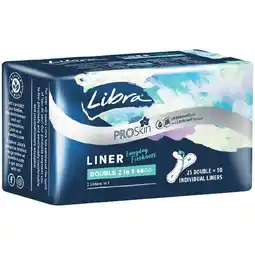 Woolworths Libra Liners Pk 25-30 offer