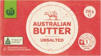 Woolworths Woolworths Australian Butter 250g – From the Fridge offer