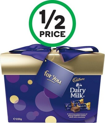 Woolworths Cadbury Dairy Milk Gift Box 220g offer
