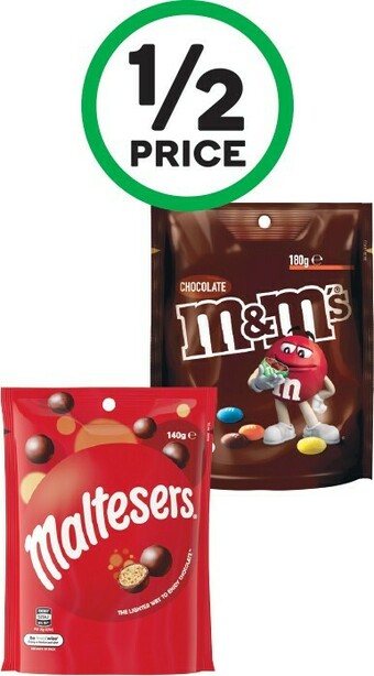 Woolworths Mars M&M's, Maltesers or Pods 130-180g offer